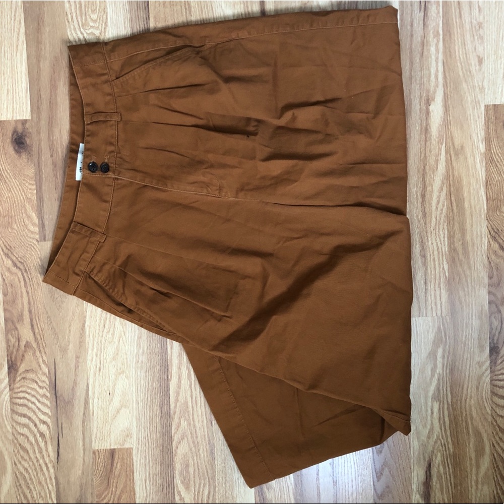 Madewell pleated wide leg pants
